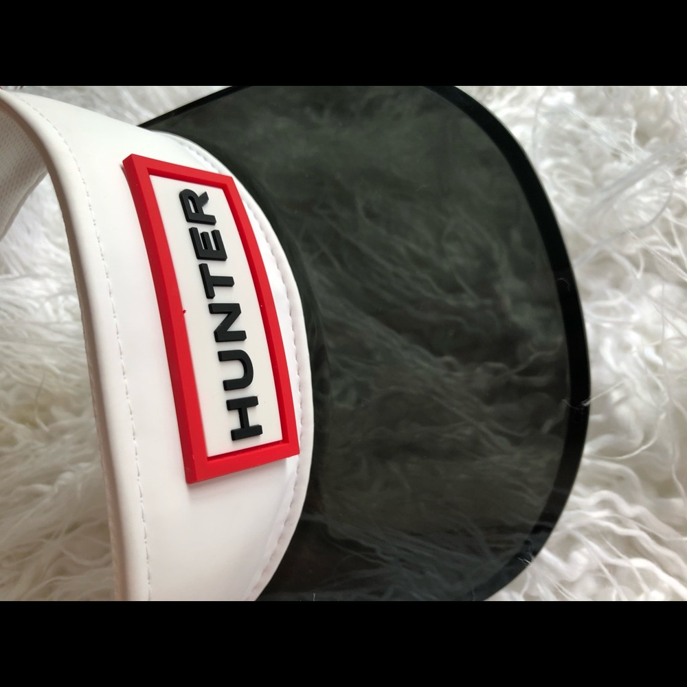 Hunter Sun Visor Hat White With Translucent Bill - image 4